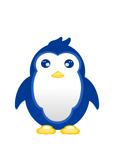 Small penguin clipart