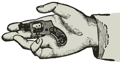 Small Pistol in Hand clipart