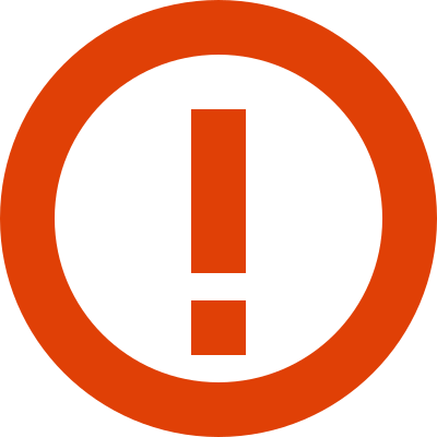 Small warning icon clipart