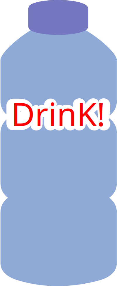 Small Water Bottle clipart