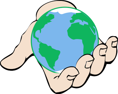 Small World in Hand clipart