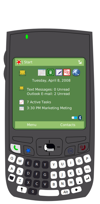 Smart Phone with no Logos clipart