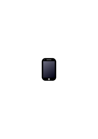 Smartphone display color navy clipart