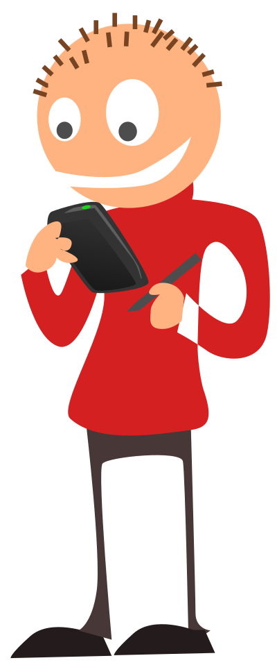 Smartphone Excitement clipart