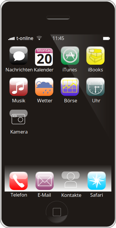 Smartphone (German Version) clipart