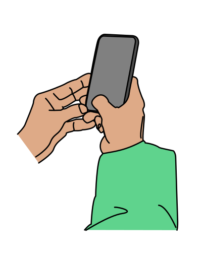 Smartphone in Hands clipart