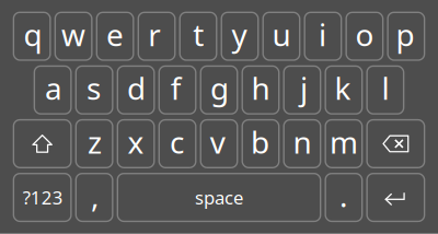Smartphone Keyboard clipart