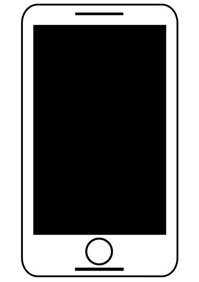 Smartphone - Tablet Black And White Free Clipart Icon clipart