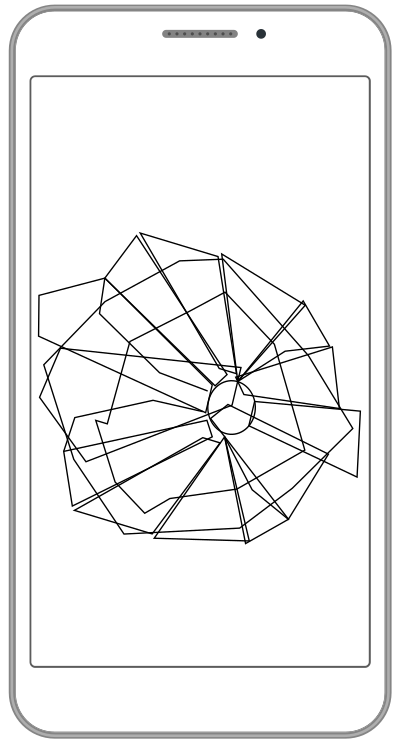 Smartphone with Broken Screen clipart
