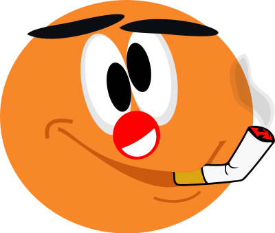 Smiley Clown smoker clipart