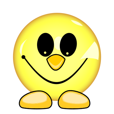 Smiley Face With Feet clipart
