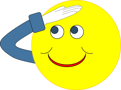 Smiley Salute clipart