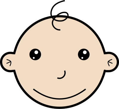 Smiling baby clipart