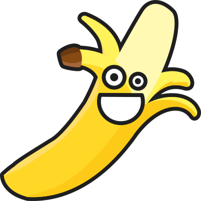 Smiling Banana clipart