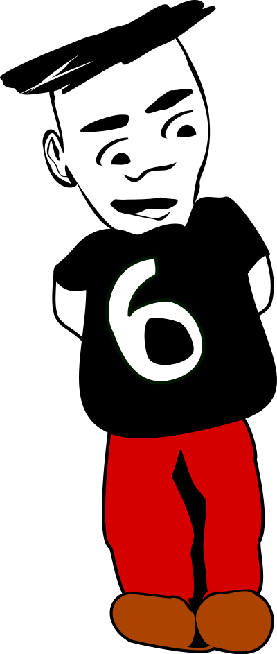 Smiling boy clipart