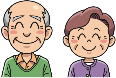 Smiling Couple (#1) clipart