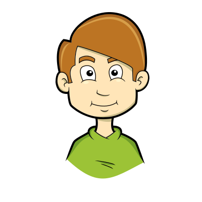 Smiling face of a child clipart