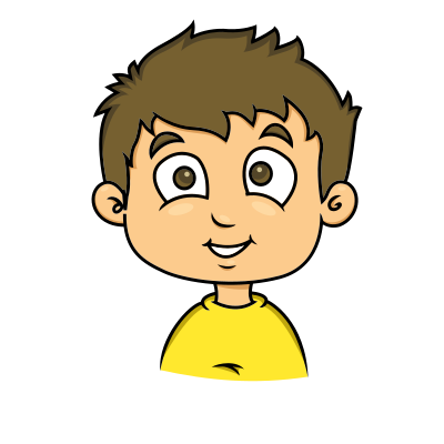 Smiling Face of a Child 2 clipart