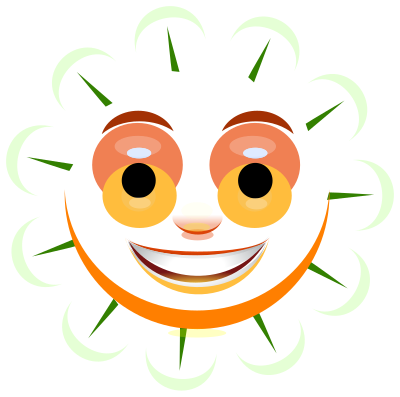 Smiling Flower Remix clipart