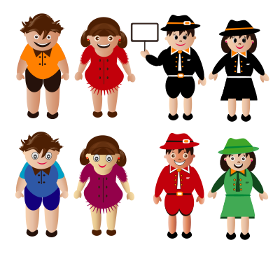 SMILING KIDS clipart