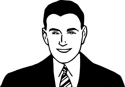 Smiling Man 7 clipart