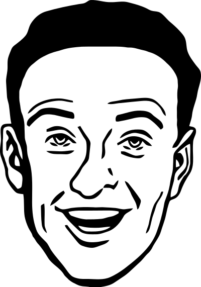 Smiling Man 8 clipart