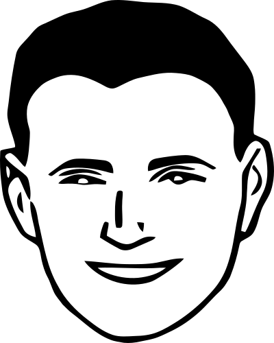 Smiling Man 9 clipart
