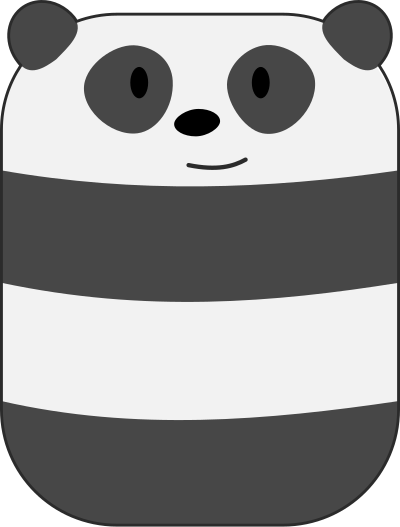 Smiling Panda clipart
