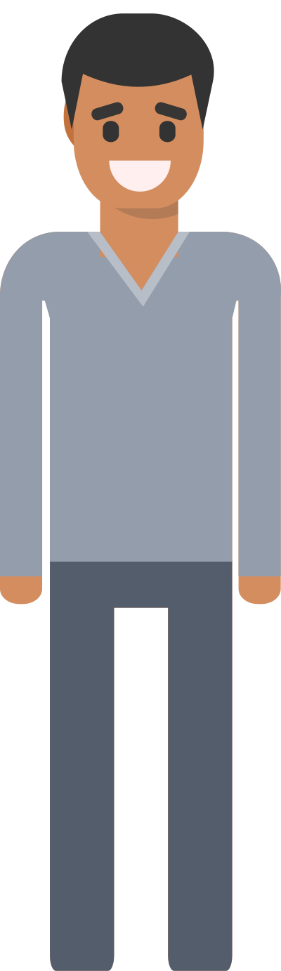 Smiling person 2 clipart
