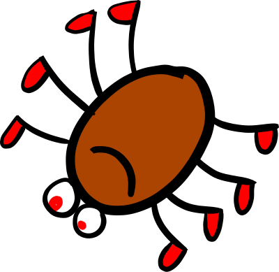 Smiling spider clipart
