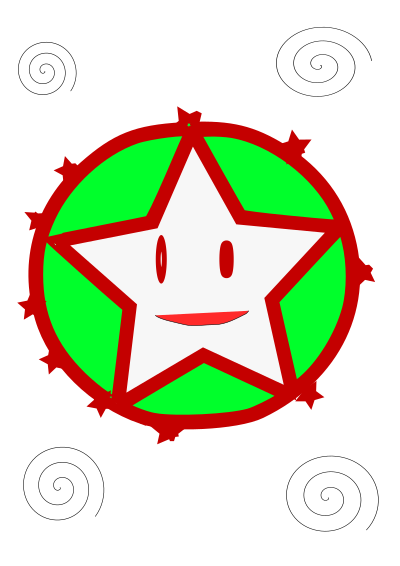 Smiling star clipart