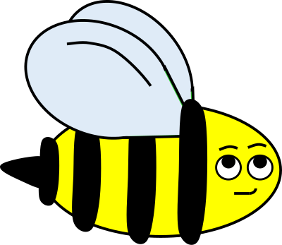 Smirking Bumblebee clipart