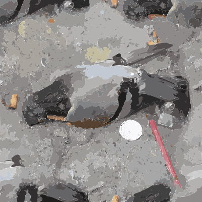 Smoking kills pigeons clipart