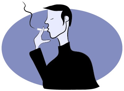 Smoking Man clipart