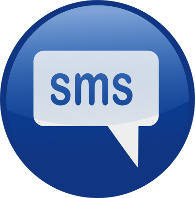 Sms-blue clipart
