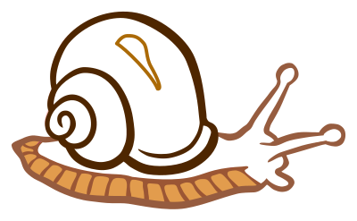 Snail - coloured clipart