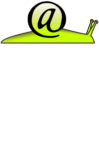 Snail e-mail clipart