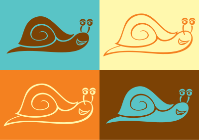 Snail Line Art clipart