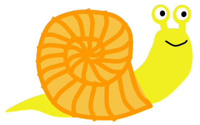 Snail Orange clipart
