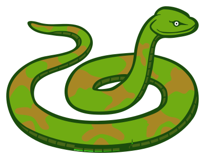 Snake - coloured clipart