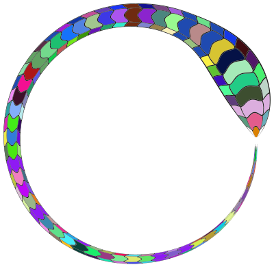 Snake Frame Prismatic clipart