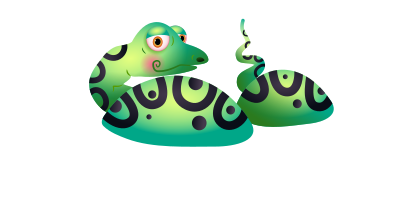 Snake in a Lake clipart