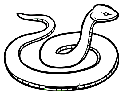 Snake - lineart clipart