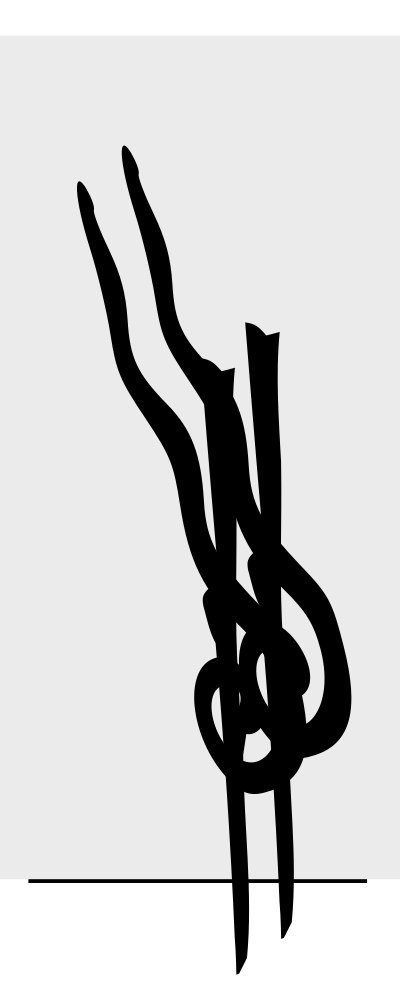 Snake with stick clipart