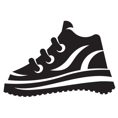Sneaker silhouette clipart