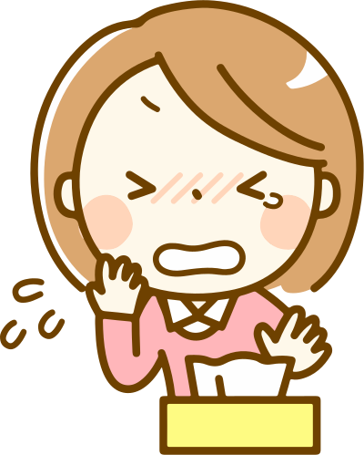 Sneezing Woman clipart