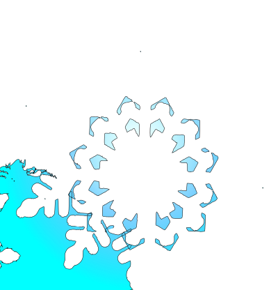 Snow flake 1 clipart