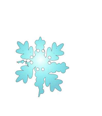 Snow flake 2 clipart