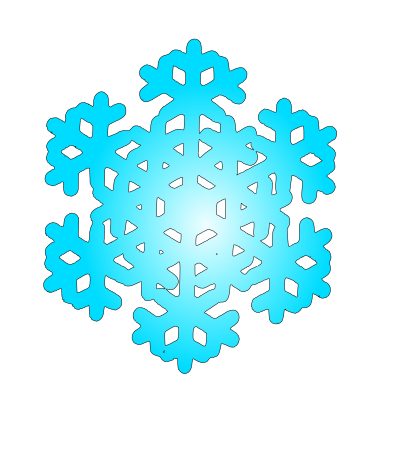 Snow flake 7 clipart