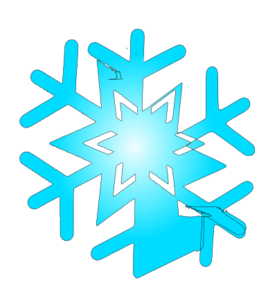 Snow flake 8 clipart